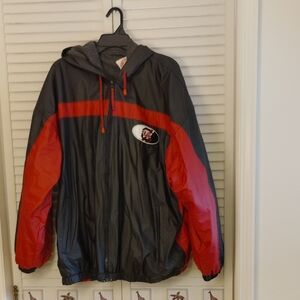 South Carolina Gamecocks Men's Black and Red Windbreaker
